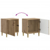 Szafka Nocna 2 pcs Dąb artisan 43 x 34,5 x 50 cm