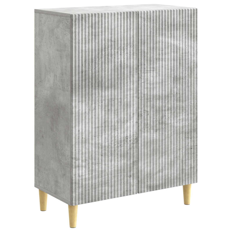Bufet Betonowy szary 66 x 34,5 x 90 cm Drewno inżynieryjne