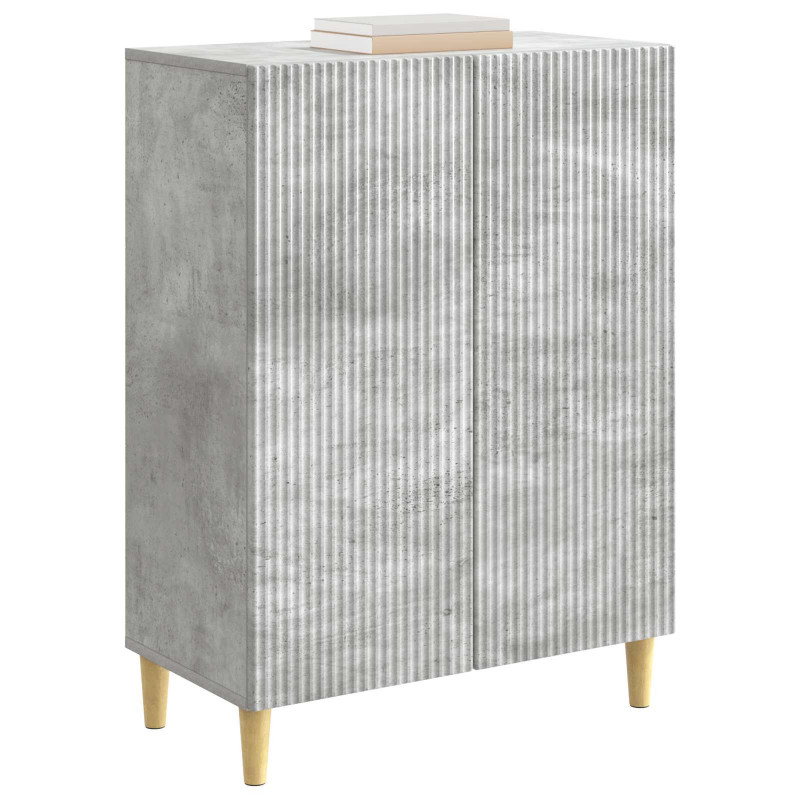 Bufet Betonowy szary 66 x 34,5 x 90 cm Drewno inżynieryjne