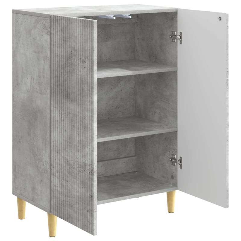 Bufet Betonowy szary 66 x 34,5 x 90 cm Drewno inżynieryjne