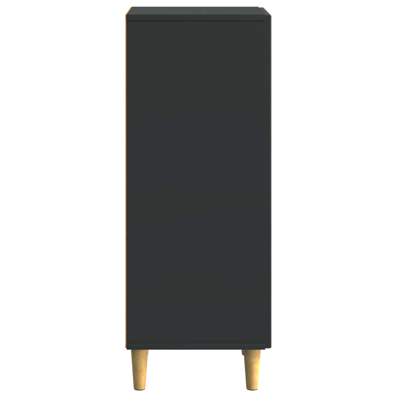 Bufet Czarny 33 x 34,5 x 90 cm Drewno inżynieryjne
