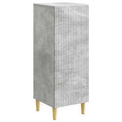 Bufet Betonowy szary 33 x 34,5 x 90 cm Drewno inżynieryjne