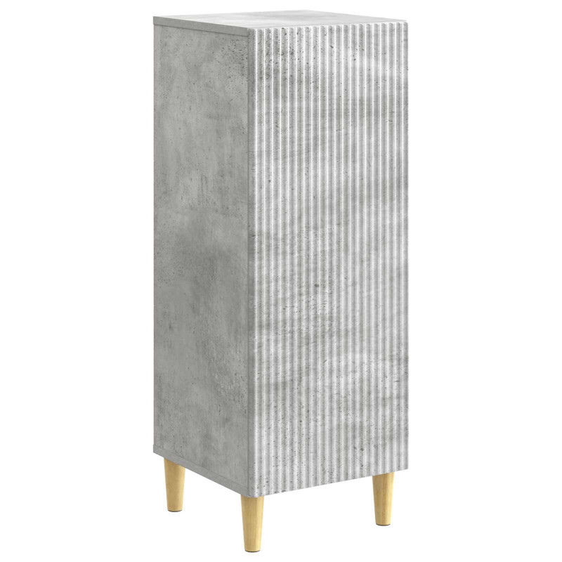 Bufet Betonowy szary 33 x 34,5 x 90 cm Drewno inżynieryjne