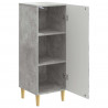 Bufet Betonowy szary 33 x 34,5 x 90 cm Drewno inżynieryjne