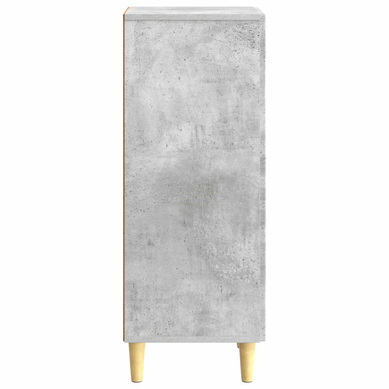 Bufet Betonowy szary 33 x 34,5 x 90 cm Drewno inżynieryjne