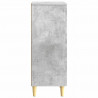 Bufet Betonowy szary 33 x 34,5 x 90 cm Drewno inżynieryjne