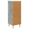 Bufet Betonowy szary 33 x 34,5 x 90 cm Drewno inżynieryjne