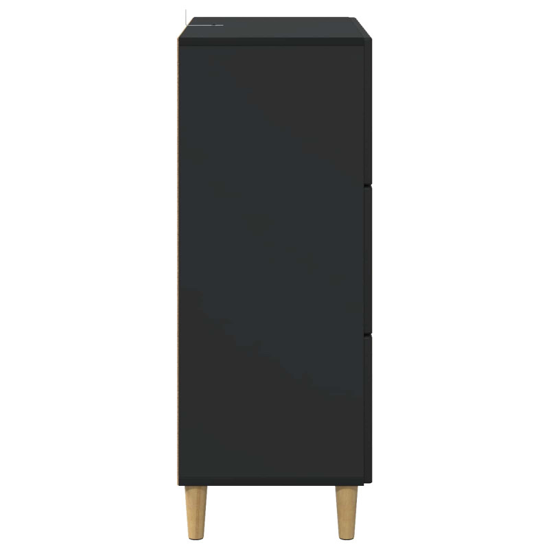 Szafka z Szufladami Czarny 66 x 34,5 x 90 cm