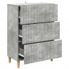 Szafka z Szufladami Betonowy szary 66 x 34,5 x 90 cm