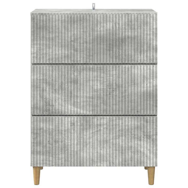 Szafka z Szufladami Betonowy szary 66 x 34,5 x 90 cm