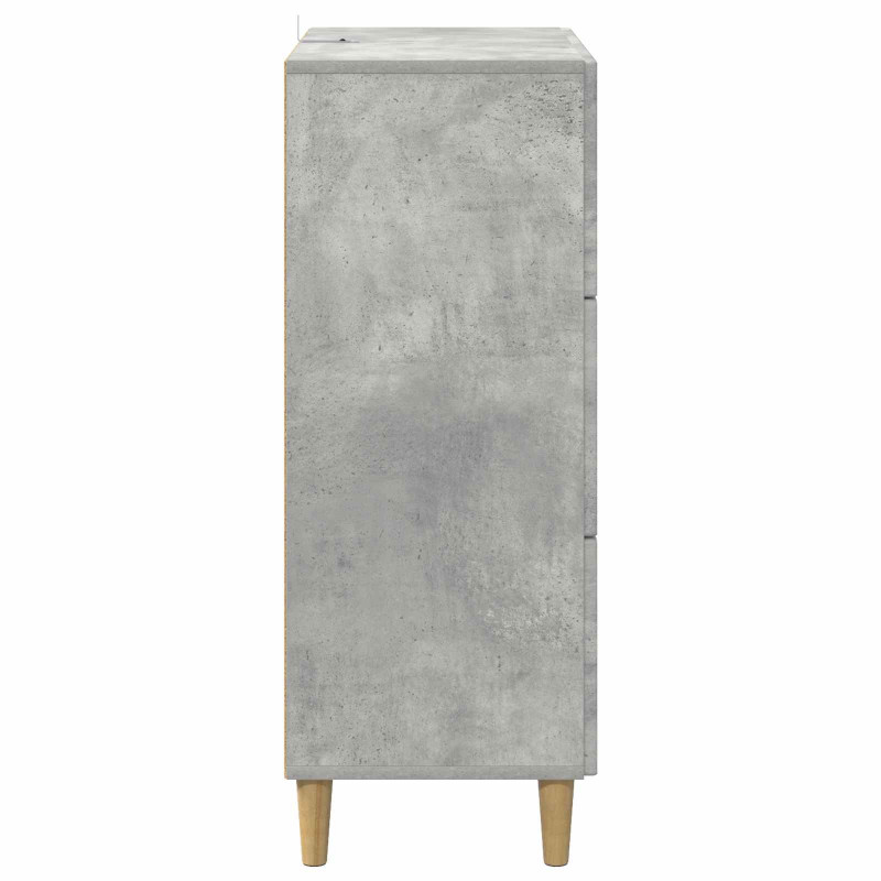 Szafka z Szufladami Betonowy szary 66 x 34,5 x 90 cm