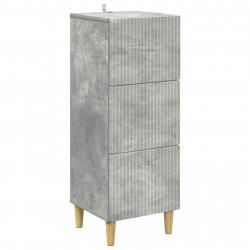 Szafka z Szufladami Betonowy szary 33 x 34,5 x 90 cm