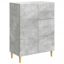 Bufet Betonowy szary 66 x 34,5 x 90 cm Drewno inżynieryjne