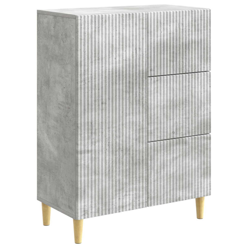 Bufet Betonowy szary 66 x 34,5 x 90 cm Drewno inżynieryjne
