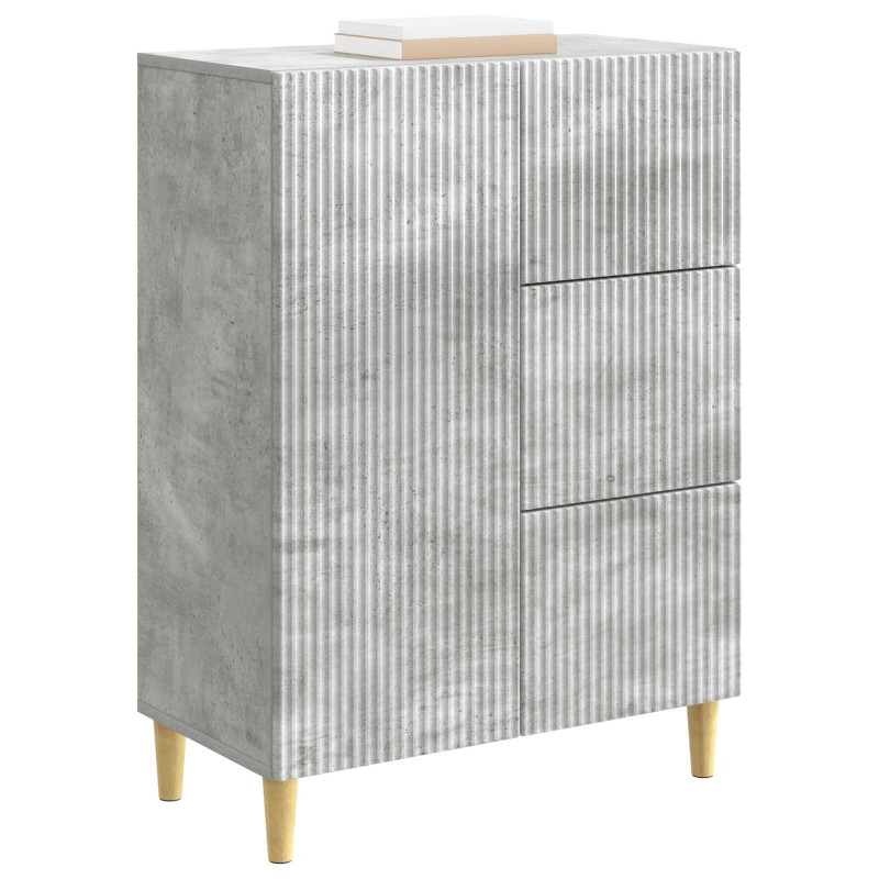Bufet Betonowy szary 66 x 34,5 x 90 cm Drewno inżynieryjne