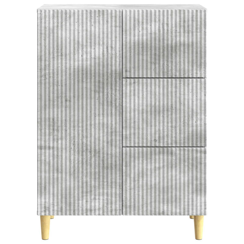 Bufet Betonowy szary 66 x 34,5 x 90 cm Drewno inżynieryjne
