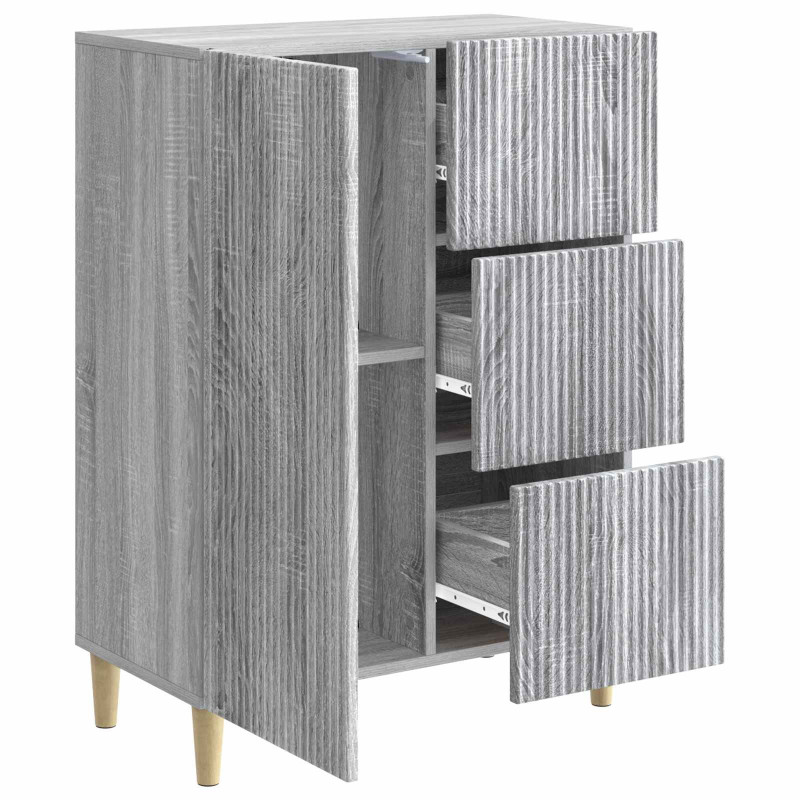 Bufet Szary Sonoma 66 x 34,5 x 90 cm Drewno inżynieryjne