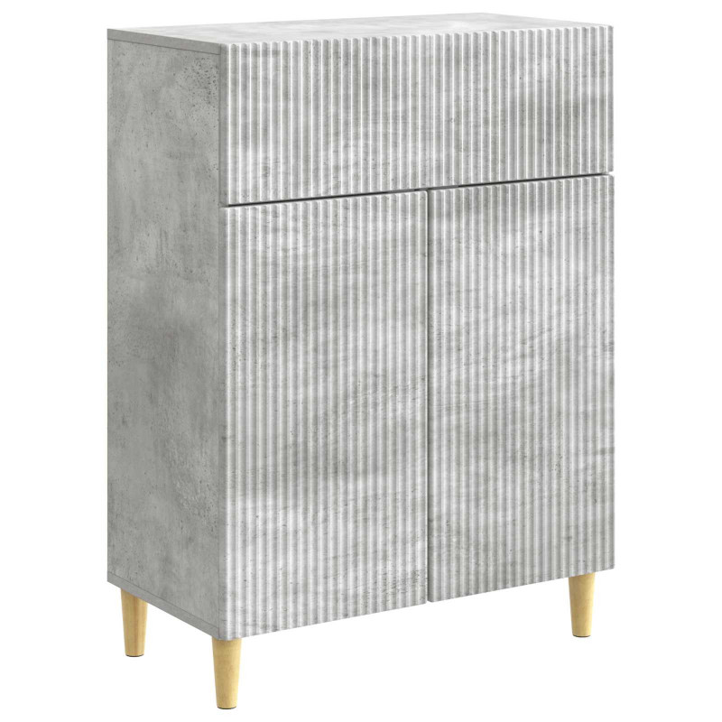 Bufet Betonowy szary 66 x 34,5 x 90 cm Drewno inżynieryjne