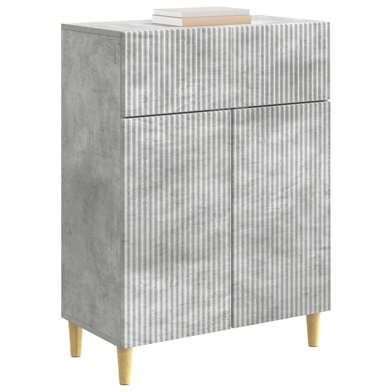 Bufet Betonowy szary 66 x 34,5 x 90 cm Drewno inżynieryjne