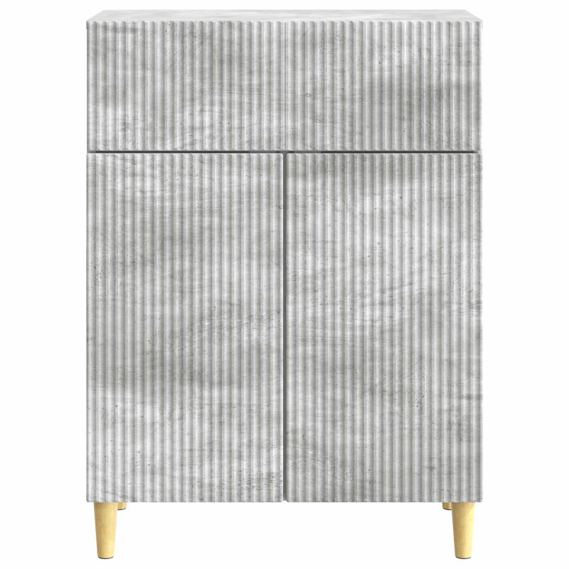 Bufet Betonowy szary 66 x 34,5 x 90 cm Drewno inżynieryjne