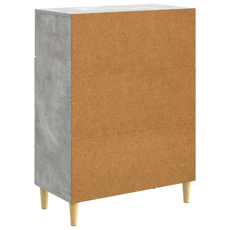 Bufet Betonowy szary 66 x 34,5 x 90 cm Drewno inżynieryjne