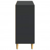 Bufet Czarny 89 x 34,5 x 80 cm Drewno inżynieryjne