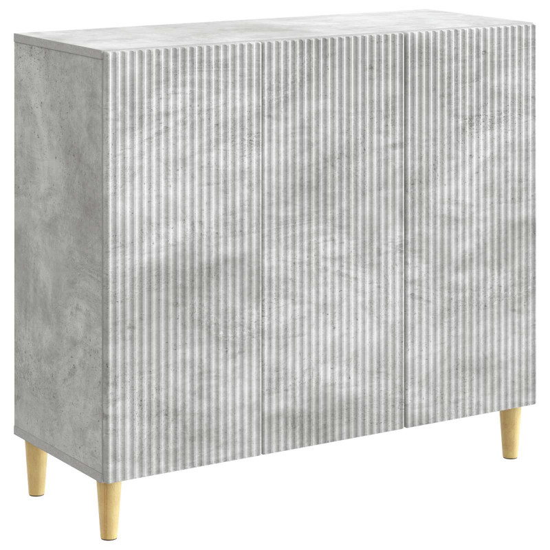 Bufet Betonowy szary 89 x 34,5 x 80 cm Drewno inżynieryjne