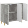 Bufet Betonowy szary 89 x 34,5 x 80 cm Drewno inżynieryjne