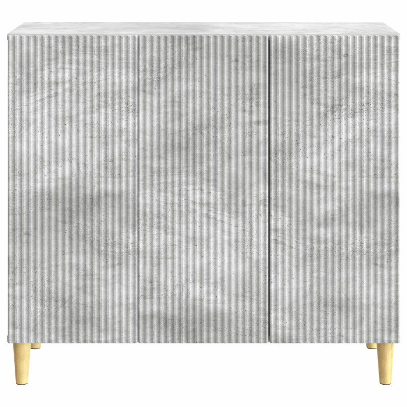 Bufet Betonowy szary 89 x 34,5 x 80 cm Drewno inżynieryjne