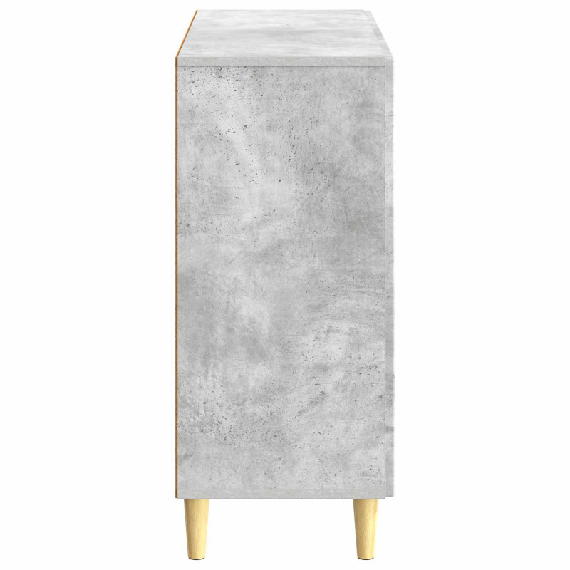 Bufet Betonowy szary 89 x 34,5 x 80 cm Drewno inżynieryjne