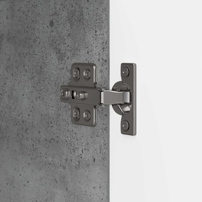 Bufet Betonowy szary 89 x 34,5 x 80 cm Drewno inżynieryjne