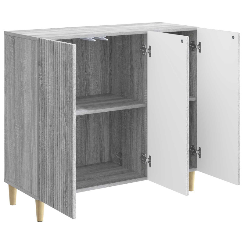 Bufet Szary Sonoma 89 x 34,5 x 80 cm Drewno inżynieryjne
