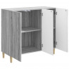 Bufet Szary Sonoma 89 x 34,5 x 80 cm Drewno inżynieryjne