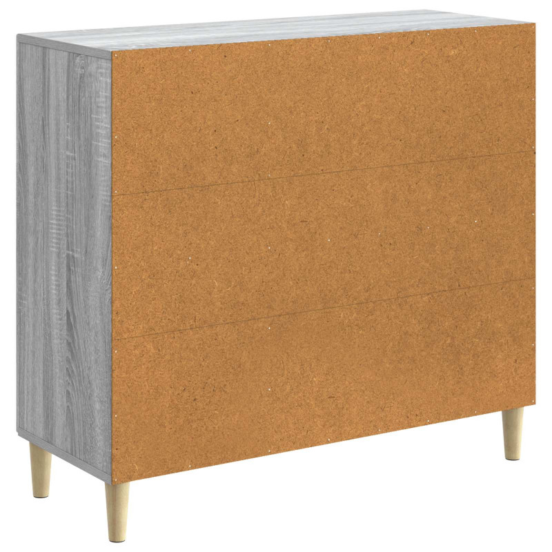 Bufet Szary Sonoma 89 x 34,5 x 80 cm Drewno inżynieryjne