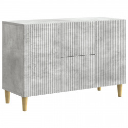 Bufet Betonowy szary 89 x 34,5 x 60 cm Drewno inżynieryjne