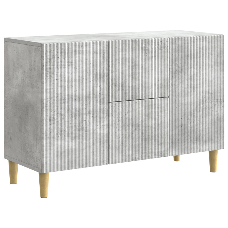 Bufet Betonowy szary 89 x 34,5 x 60 cm Drewno inżynieryjne