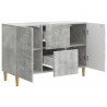 Bufet Betonowy szary 89 x 34,5 x 60 cm Drewno inżynieryjne
