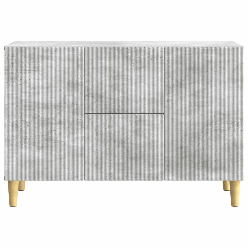 Bufet Betonowy szary 89 x 34,5 x 60 cm Drewno inżynieryjne
