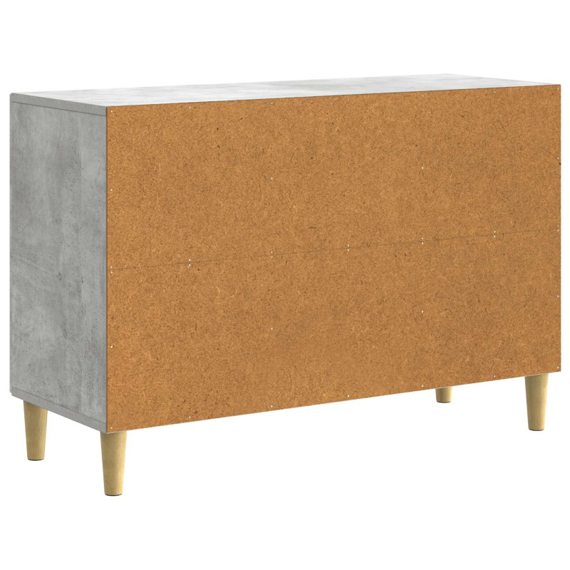 Bufet Betonowy szary 89 x 34,5 x 60 cm Drewno inżynieryjne