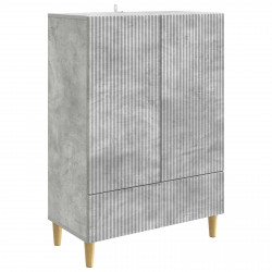 Bufet Betonowy szary 66 x 34,5 x 95 cm Drewno inżynieryjne