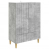 Bufet Betonowy szary 66 x 34,5 x 95 cm Drewno inżynieryjne