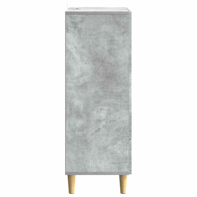 Bufet Betonowy szary 66 x 34,5 x 95 cm Drewno inżynieryjne