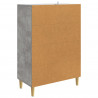 Bufet Betonowy szary 66 x 34,5 x 95 cm Drewno inżynieryjne