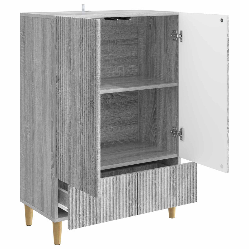 Bufet Szary Sonoma 66 x 34,5 x 95 cm Drewno inżynieryjne