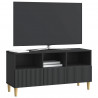 Szafka pod telewizor z szufladą Czarny 102 x 34,5 x 50 cm