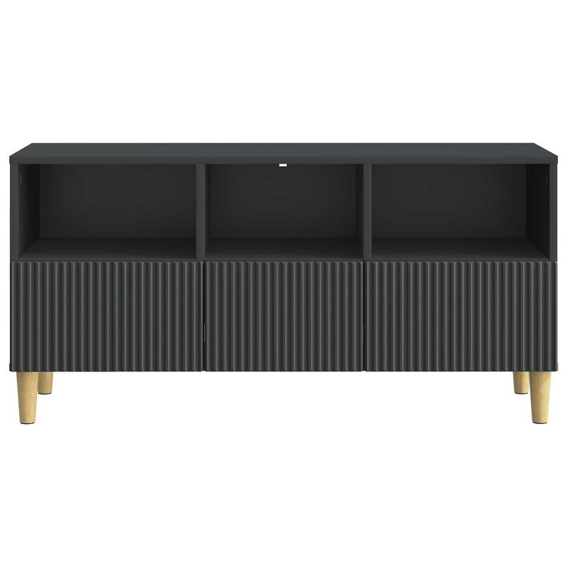 Szafka pod telewizor z szufladą Czarny 102 x 34,5 x 50 cm