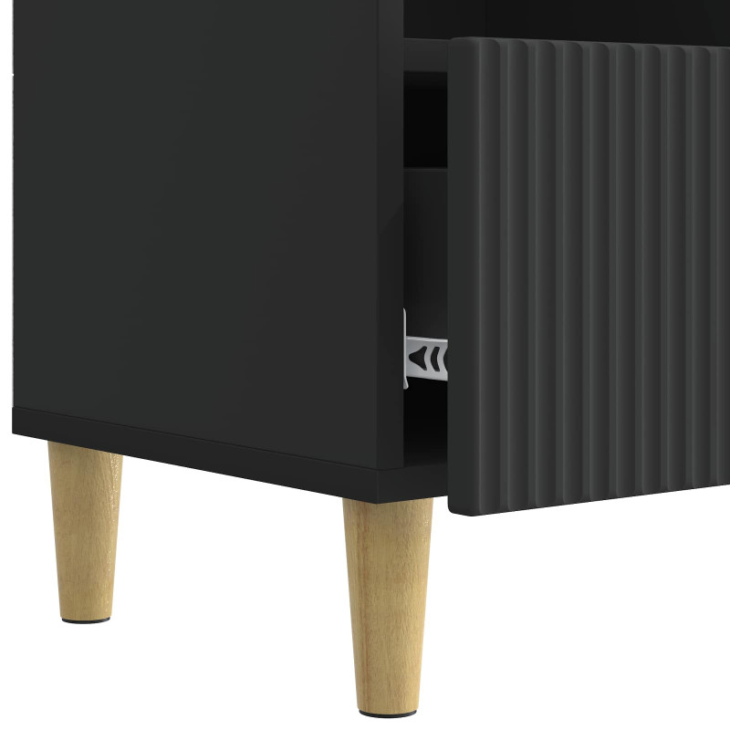 Szafka pod telewizor z szufladą Czarny 102 x 34,5 x 50 cm