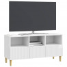 Szafka pod telewizor Biały wysoki połysk 102 x 34,5 x 50 cm