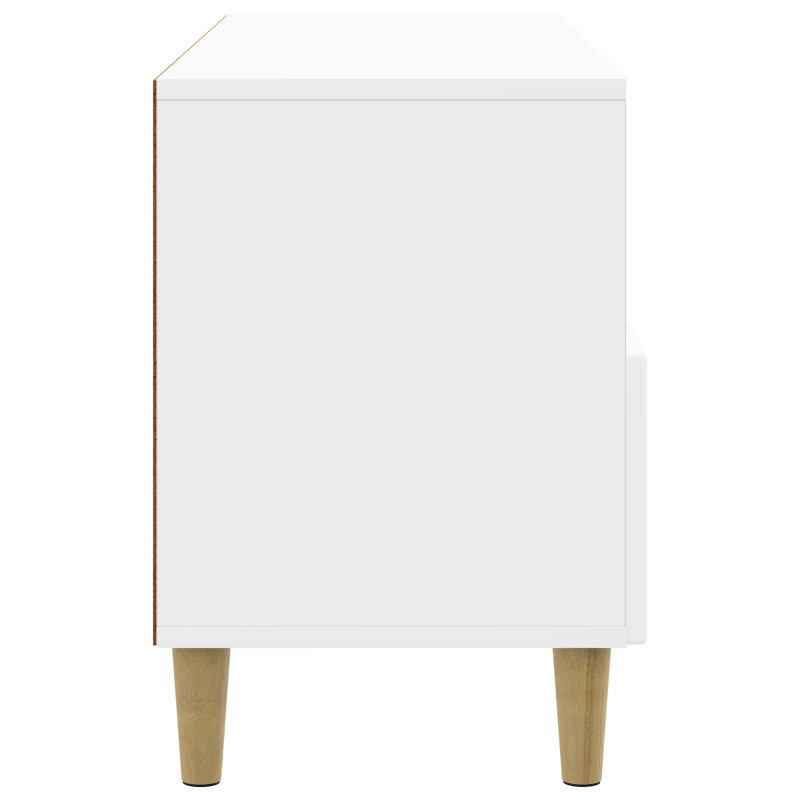 Szafka pod telewizor Biały wysoki połysk 102 x 34,5 x 50 cm