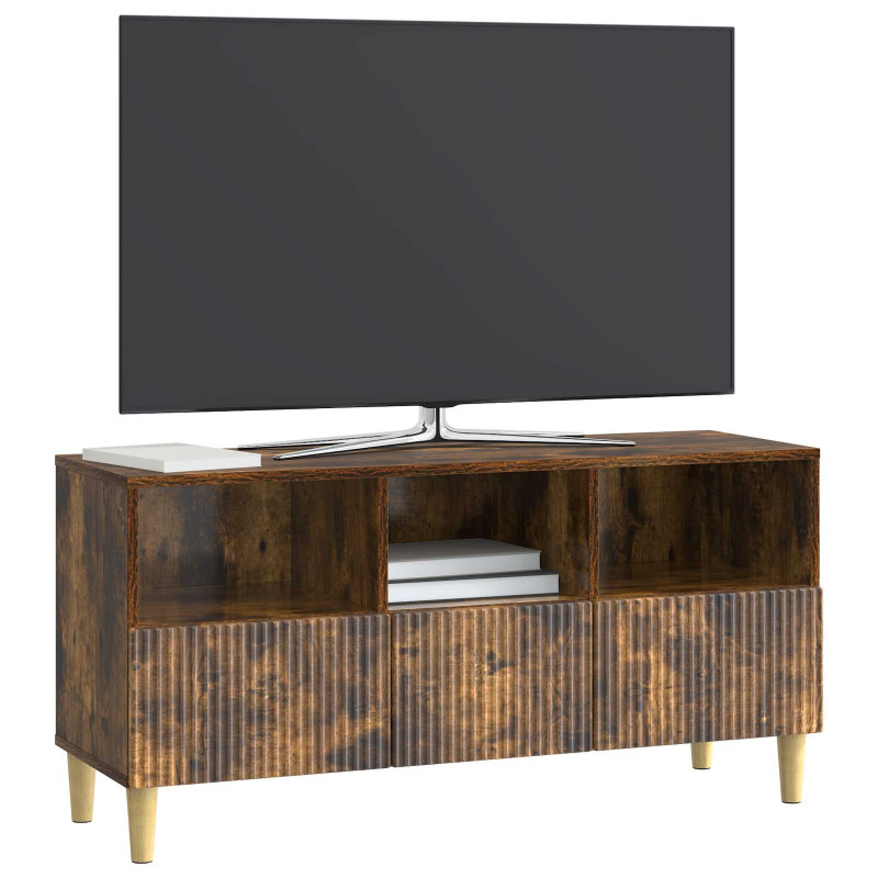 Szafka pod telewizor z szufladą Dąb wędzony 102 x 34,5 x 50 cm